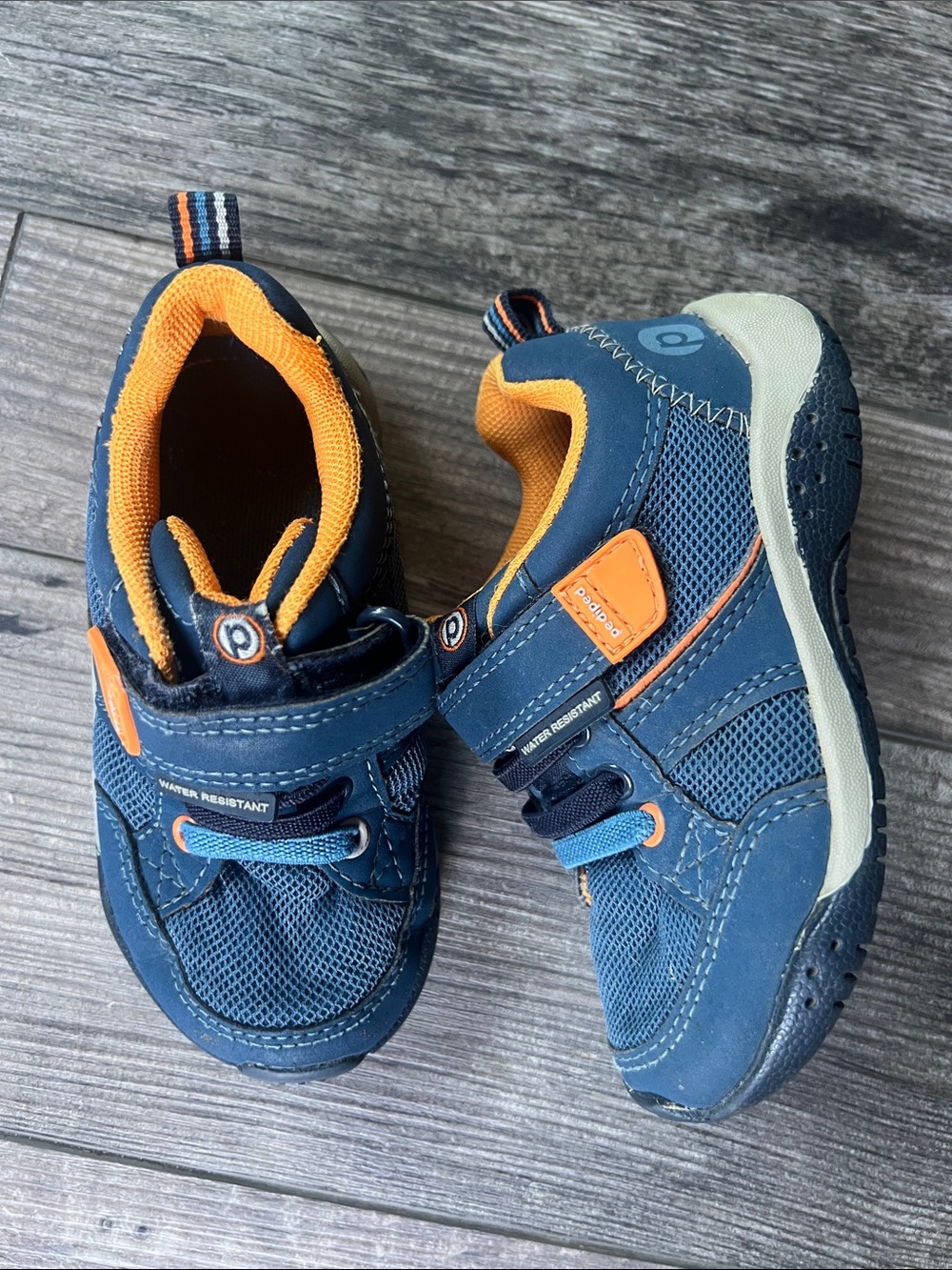 pediped Navy Flex Justice Shoes- unisex 7.5-8 toddler